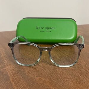 KATE SPADE Hermione/G EYEGLASS FRAMES transparent blue/green PJP 52-18-140